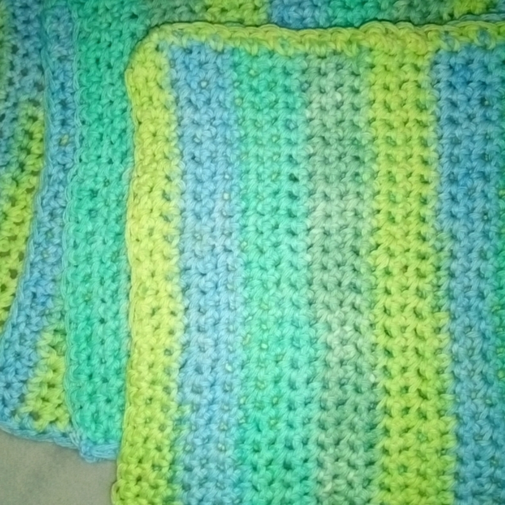 Lot of 7 HANDMADE pot holder/washcloths